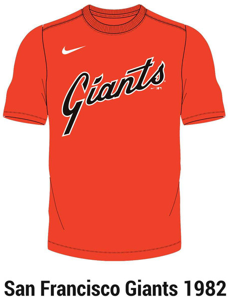 Nike MLB COOPERSTOWN Replica Moisture Control Crew Neck Jersey Jerseys All Sports Uniforms