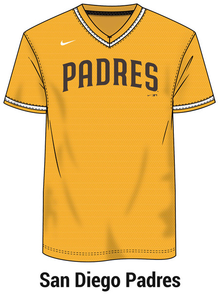 Nike MLB Replica Moisture Control V-Neck Jersey