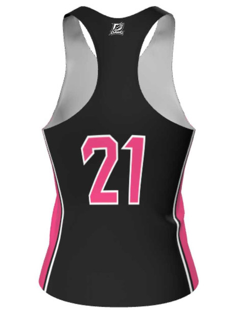 Dawg - Ladies/Girls "Relentless" Custom Sublimated Reversible Lacrosse Pinnie Ladies Reversible Pinnies All Sports Uniforms