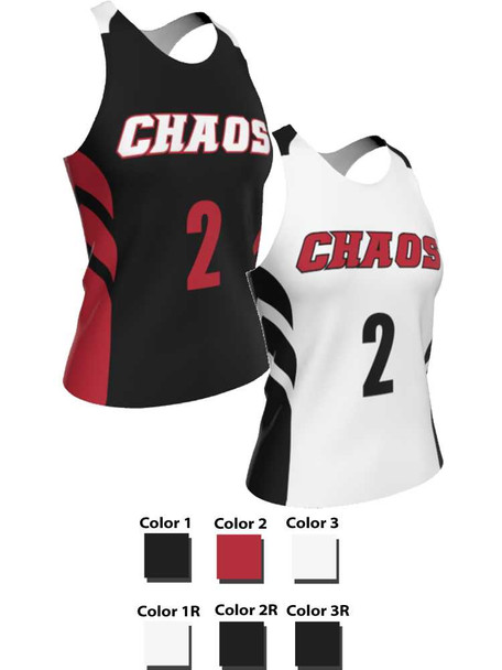 Dawg - Ladies/Girls "Grind" Custom Sublimated Reversible Lacrosse Pinnie Ladies Reversible Pinnies All Sports Uniforms