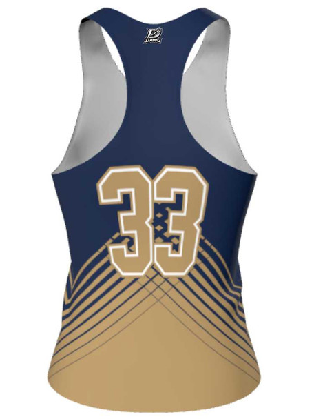 Dawg - Ladies/Girls "Fighter" Custom Sublimated Reversible Lacrosse Pinnie Ladies Reversible Pinnies All Sports Uniforms