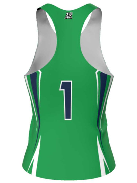 Dawg - Ladies/Girls "Full Speed" Custom Sublimated Reversible Lacrosse Pinnie Ladies Reversible Pinnies All Sports Uniforms