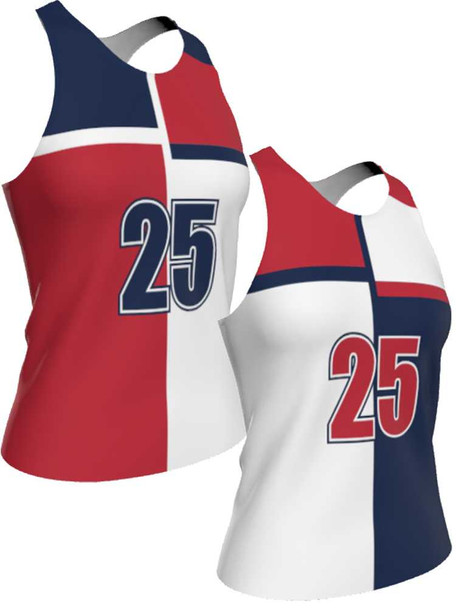 Dawg - Ladies/Girls "Breakaway" Custom Sublimated Reversible Lacrosse Pinnie Ladies Reversible Pinnies All Sports Uniforms