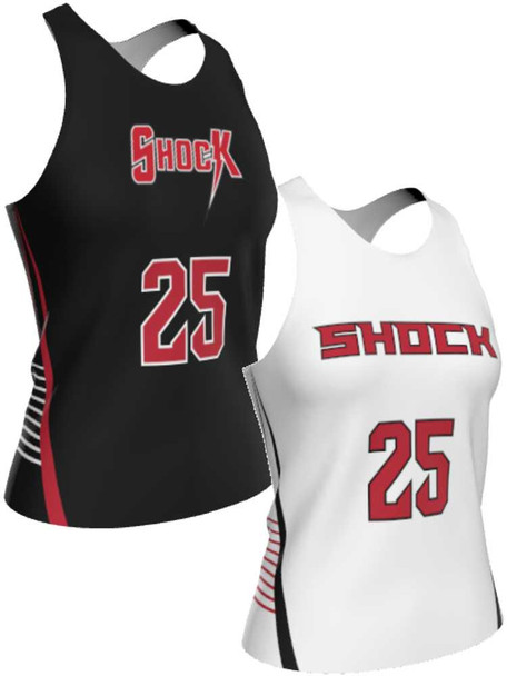 Dawg - Ladies/Girls "War Ready" Custom Sublimated Reversible Lacrosse Pinnie Ladies Reversible Pinnies All Sports Uniforms