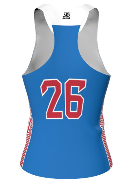 Dawg - Ladies/Girls "Battle Tested" Custom Sublimated Reversible Lacrosse Pinnie