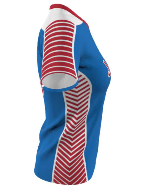 Dawg - Ladies/Girls "Battle Tested" Custom Sublimated Short Sleeve Lacrosse Game Jersey Ladies Non-Reversible Jerseys All Sports Uniforms