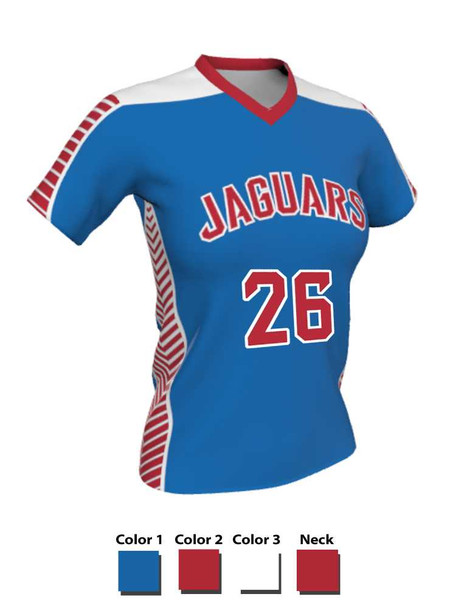 Dawg - Ladies/Girls "Battle Tested" Custom Sublimated Short Sleeve Lacrosse Game Jersey Ladies Non-Reversible Jerseys All Sports Uniforms