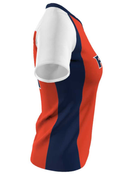 Dawg - Ladies/Girls "Iron Muzzle" Custom Sublimated Short Sleeve Lacrosse Game Jersey Ladies Non-Reversible Jerseys All Sports Uniforms