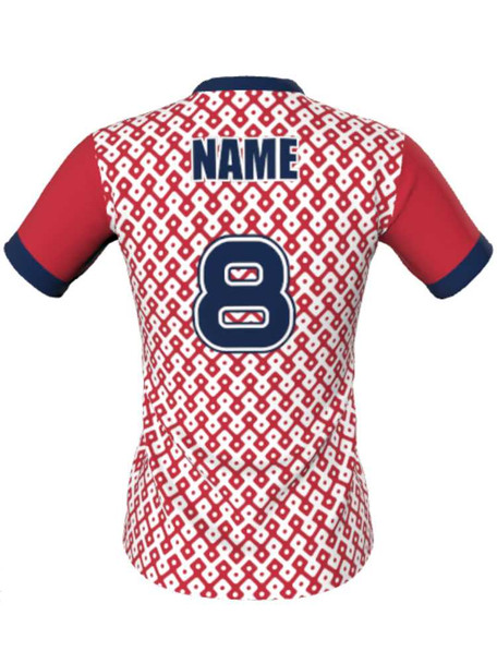 Dawg - Ladies/Girls "Night Hunt" Custom Sublimated Short Sleeve Lacrosse Game Jersey Ladies Non-Reversible Jerseys All Sports Uniforms