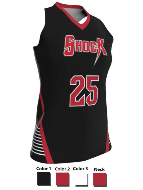 Dawg - Ladies/Girls "War Ready" Custom Sublimated Short Sleeve Lacrosse Game Jersey Racerback All Sports Uniforms