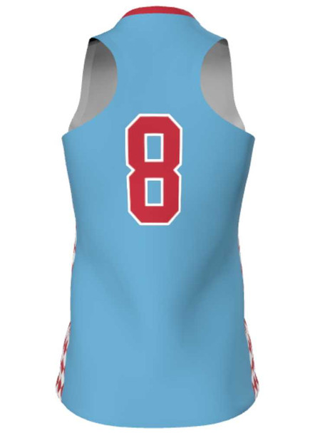 Dawg - Ladies/Girls "Alpha Pak" Custom Sublimated Racerback Lacrosse Game Jersey Racerback All Sports Uniforms