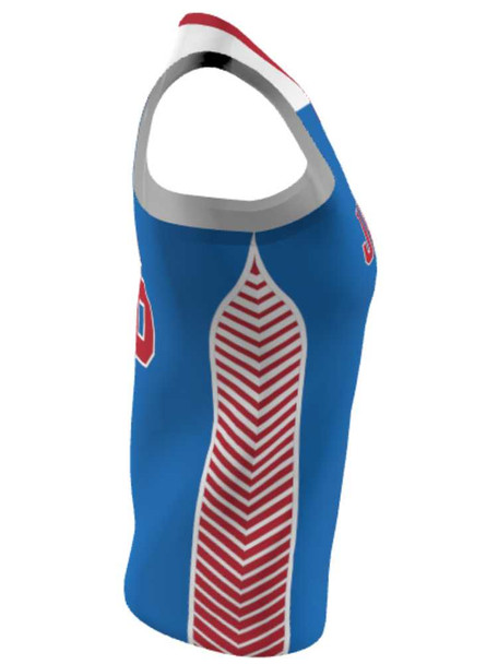 Dawg - Ladies/Girls "Battle Tested" Custom Sublimated Racerback Lacrosse Game Jersey Racerback All Sports Uniforms