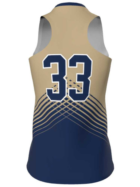 Dawg - Ladies/Girls "Fighter" Custom Sublimated Racerback Lacrosse Game Jersey Racerback All Sports Uniforms