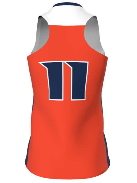 Dawg - Ladies/Girls "Iron Muzzle" Custom Sublimated Racerback Lacrosse Game Jersey Racerback All Sports Uniforms