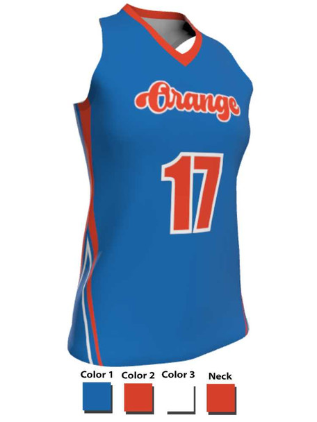 Dawg - Ladies/Girls "Shadow Pack" Custom Sublimated Racerback Lacrosse Game Jersey Racerback All Sports Uniforms