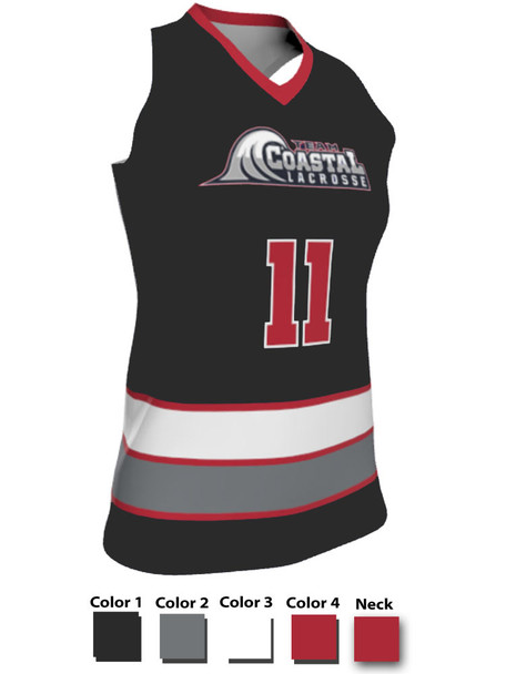 Dawg - Ladies/Girls "Top Dawg" Custom Sublimated Racerback Lacrosse Uniform