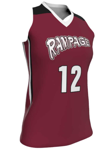 Dawg - Ladies/Girls "Bite Back" Custom Sublimated Racerback Lacrosse Uniform Racerback All Sports Uniforms