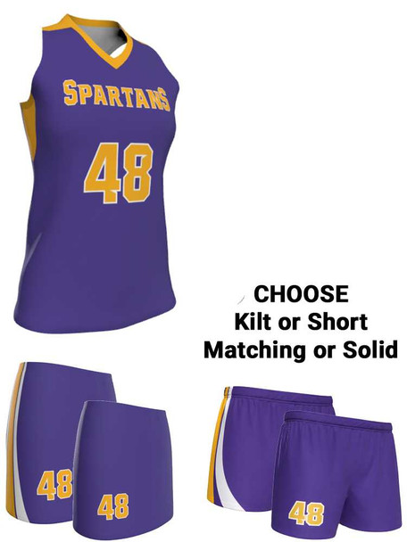 Dawg - Ladies/Girls "Bloodline" Custom Sublimated Racerback Lacrosse Uniform Racerback All Sports Uniforms