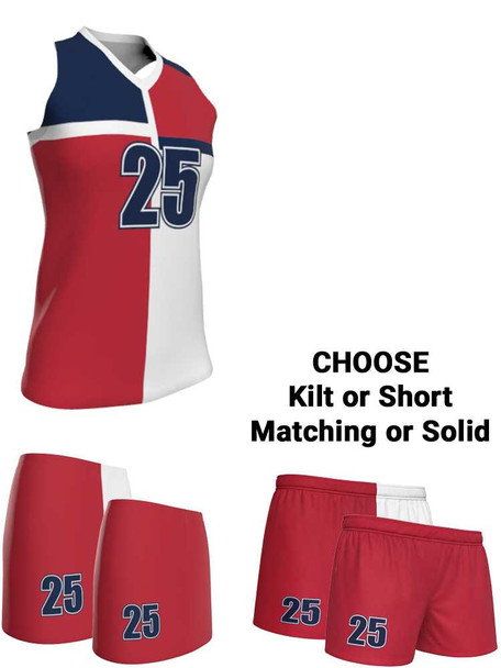 Dawg - Ladies/Girls "Breakaway" Custom Sublimated Racerback Lacrosse Uniform Racerback All Sports Uniforms