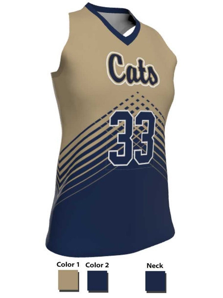 Dawg - Ladies/Girls "Fighter" Custom Sublimated Racerback Lacrosse Uniform Racerback All Sports Uniforms