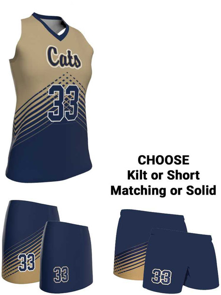 Dawg - Ladies/Girls "Fighter" Custom Sublimated Racerback Lacrosse Uniform Racerback All Sports Uniforms