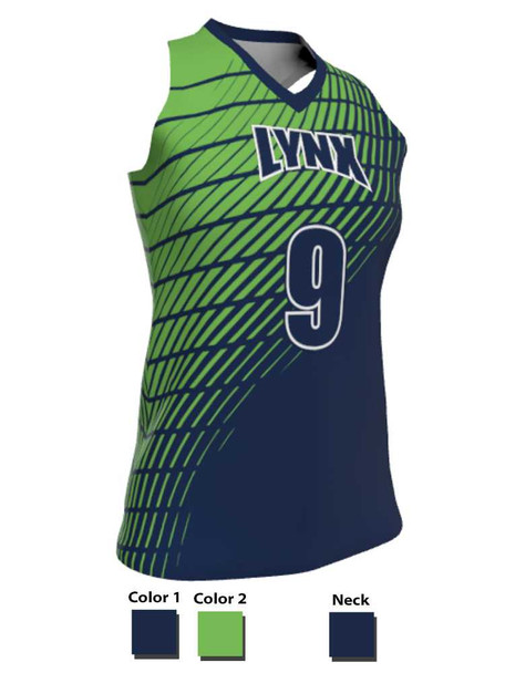 Dawg - Ladies/Girls "Frontline" Custom Sublimated Racerback Lacrosse Uniform Racerback All Sports Uniforms