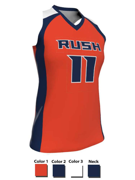 Dawg - Ladies/Girls "Iron Muzzle" Custom Sublimated Racerback Lacrosse Uniform Racerback All Sports Uniforms