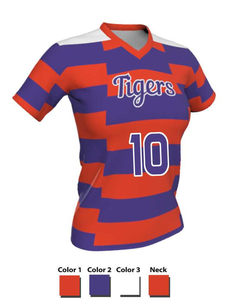 Dawg - Ladies/Girls "First Strike" Custom Sublimated Short Sleeve Lacrosse Uniform Short Sleeve All Sports Uniforms