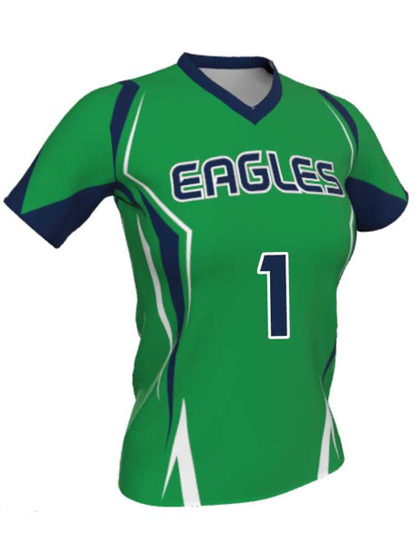 Dawg - Ladies/Girls "Full Speed" Custom Sublimated Short Sleeve Lacrosse Uniform Short Sleeve All Sports Uniforms
