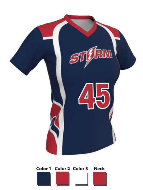 Dawg - Ladies/Girls "Kill Shot" Custom Sublimated Short Sleeve Lacrosse Uniform Short Sleeve All Sports Uniforms