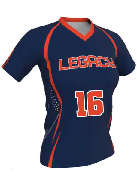 Dawg - Ladies/Girls "No Mercy" Custom Sublimated Short Sleeve Lacrosse Uniform Short Sleeve All Sports Uniforms