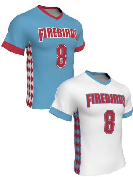 Mens/Youth "Alpha Pak" Custom Sublimated Reversible Short Sleeve Lacrosse Game Jersey Short Sleeve All Sports Uniforms