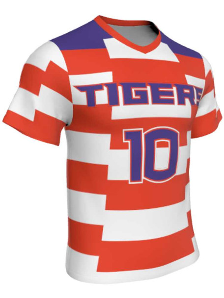 Mens/Youth "First Strike" Custom Sublimated Reversible Short Sleeve Lacrosse Game Jersey Short Sleeve All Sports Uniforms