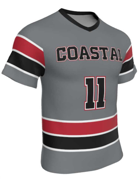 Mens/Youth "Top Dawg" Custom Sublimated Reversible Short Sleeve Lacrosse Game Jersey Short Sleeve All Sports Uniforms