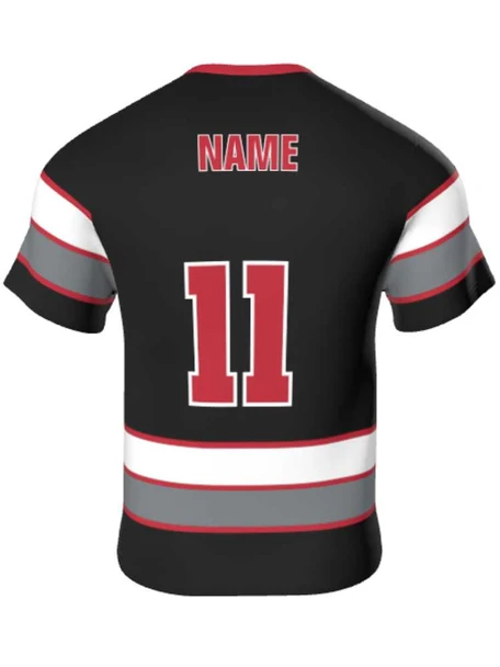 Mens/Youth "Top Dawg" Custom Sublimated Reversible Short Sleeve Lacrosse Game Jersey Short Sleeve All Sports Uniforms