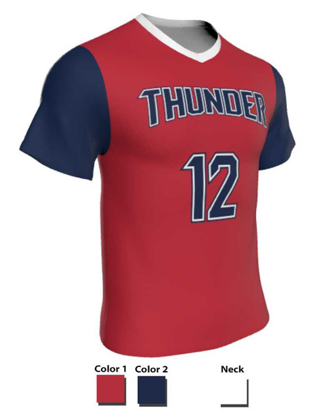 Mens/Youth "Pure Bred" Custom Sublimated Short Sleeve Lacrosse Game Jersey Short Sleeve All Sports Uniforms
