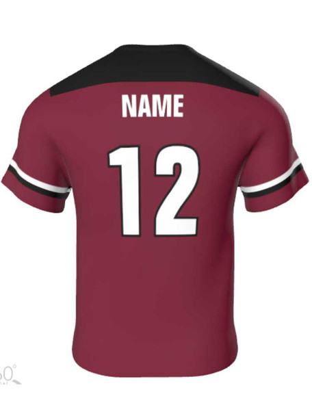 Mens/Youth "Bite Back" Custom Sublimated Short Sleeve Lacrosse Game Jersey Short Sleeve All Sports Uniforms