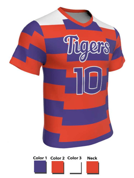 Mens/Youth "First Strike" Custom Sublimated Short Sleeve Lacrosse Game Jersey Short Sleeve All Sports Uniforms