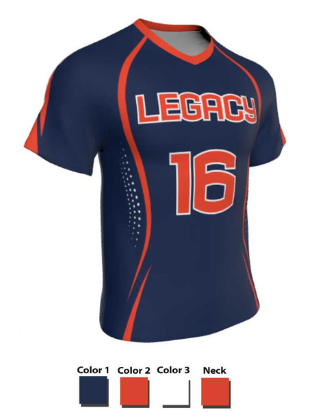 Mens/Youth "No Mercy" Custom Sublimated Short Sleeve Lacrosse Game Jersey Short Sleeve All Sports Uniforms