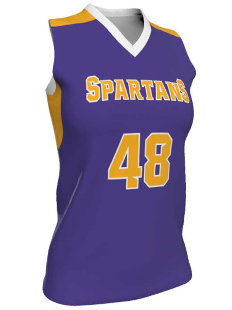 Dawg - Ladies/Girls "Bloodline" Custom Sublimated Sleeveless Lacrosse Game Jersey Sleeveless All Sports Uniforms
