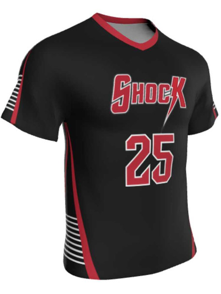 Mens/Youth "War Ready" Custom Sublimated Short Sleeve Lacrosse Game Jersey Short Sleeve All Sports Uniforms