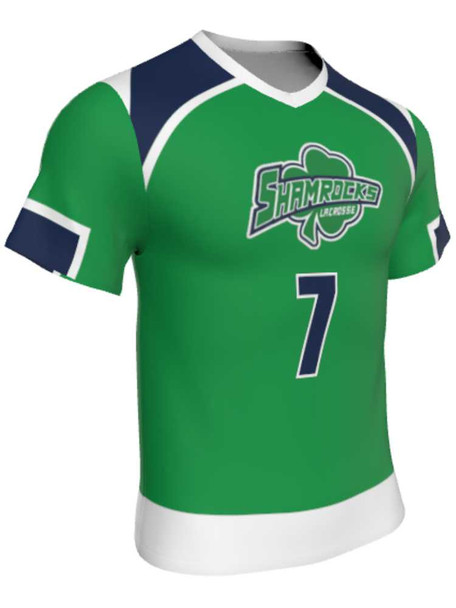 Mens/Youth "Earned" Custom Sublimated Short Sleeve Lacrosse Game Jersey Short Sleeve All Sports Uniforms