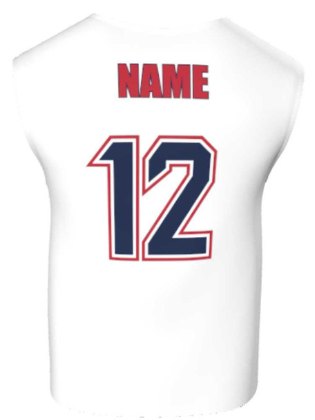 Mens/Youth "Pure Bred" Custom Sublimated Reversible Wide Shoulder Sleeveless Lacrosse Game Jersey Wide Shoulder All Sports Uniforms
