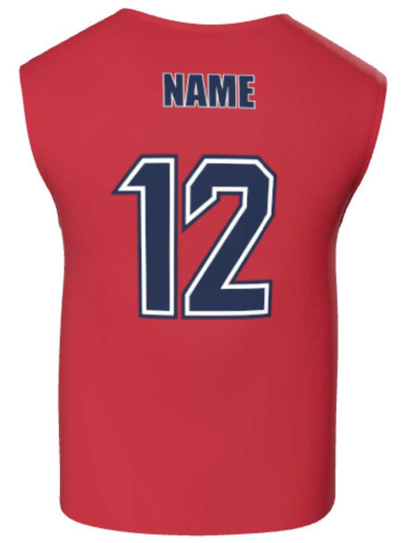 Mens/Youth "Pure Bred" Custom Sublimated Reversible Wide Shoulder Sleeveless Lacrosse Game Jersey Wide Shoulder All Sports Uniforms