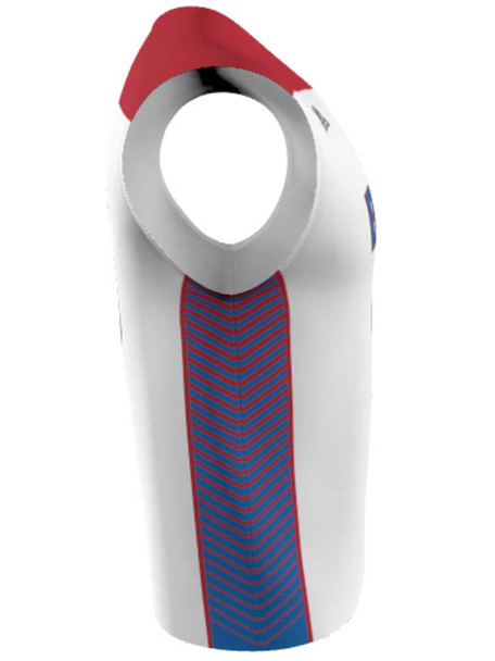 Mens/Youth "Battle Tested" Custom Sublimated Reversible Wide Shoulder Sleeveless Lacrosse Game Jersey Wide Shoulder All Sports Uniforms