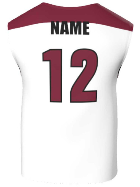 Mens/Youth "Bite Back" Custom Sublimated Reversible Wide Shoulder Sleeveless Lacrosse Game Jersey Wide Shoulder All Sports Uniforms