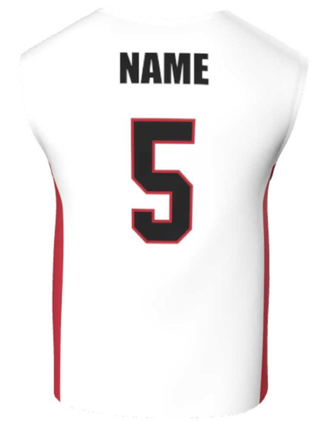 Mens/Youth "Blackout" Custom Sublimated Reversible Wide Shoulder Sleeveless Lacrosse Game Jersey Wide Shoulder All Sports Uniforms