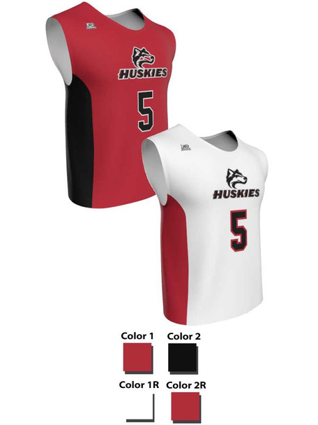 Mens/Youth "Blackout" Custom Sublimated Reversible Wide Shoulder Sleeveless Lacrosse Game Jersey Wide Shoulder All Sports Uniforms