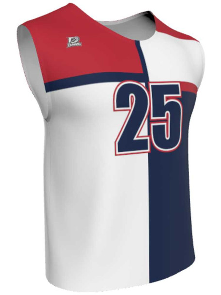 Mens/Youth "Breakaway" Custom Sublimated Reversible Wide Shoulder Sleeveless Lacrosse Game Jersey Wide Shoulder All Sports Uniforms