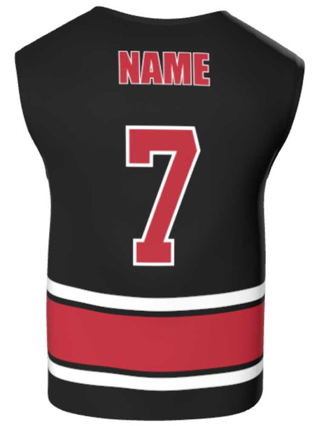 Mens/Youth "Fast Lane" Custom Sublimated Reversible Wide Shoulder Sleeveless Lacrosse Game Jersey Wide Shoulder All Sports Uniforms